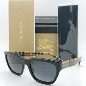 BURBERRY SUNGLASSES PLAID GREY! NEW!